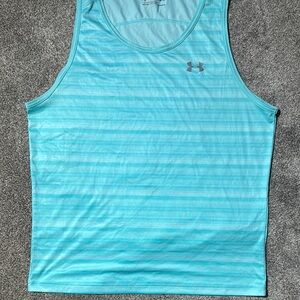 Under Armour Blue Athletic Tank Top Lightweight Performance Wear